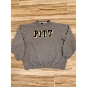Weekendz Off Pitt Crewneck Sweatshirt Mens XL Gray University of Pittsburgh Logo